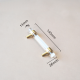 Long handle-brass + acrylic-224 holes-clear color-1 piece - Option1