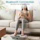 Gray Full Body Vibration Plate Exercise Machine, 10 Adjustable Speed Levels With Remote Control & Music Function, 440LBS Weight Capacity