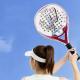 Womens Creative Printed Paddle Tennis Beach Racket