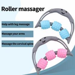 Handheld Massage Roller With Three Wheels For Yoga Meridian Clearing Acupoint Stimulation