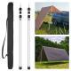 2x 230cm Tent Poles Telescopic Adjustable Awning Canopy Tarp Pole Support Rod UK