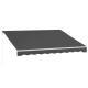 12 x 10 Electric Retractable Awning, Sun Shade Shelter with Remote Controller and Crank Handle for Deck, Black
