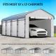 Carport Replacement Sidewall Panel for 10 x 15 Carports, UPF50+ Waterproof Replacement Side Wall Cover, White
