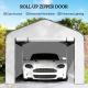 Carport Replacement Sidewall Panel for 10 x 15 Carports, UPF50+ Waterproof Replacement Side Wall Cover, White