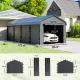 Carport Replacement Sidewall Panel for 10 x 15 Carports, UPF50+ Waterproof Replacement Side Wall Cover, Dark Gray