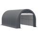10 x 16 Carport, Heavy Duty Portable Garage Storage Tent with Large Zippered Door, Anti-UV PE Canopy Cover for Car, Truck, Boat, Motorcycle, Bike, Garden Tools, Outdoor Work, Gray
