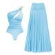 Tretchy One-shoulder Summer Beach Swimsuit