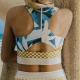Split Womens Printed Tight Sexy Swimwear
