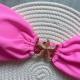 Five-pointed Star Accessories Pure Color Bikini Swimsuit