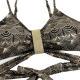 Womens European And American Sexy Bronzing High Waist Split Bikini