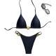 Lady Sexy Split Pure Color Bikini Swimsuit
