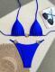 Lady Sexy Split Pure Color Bikini Swimsuit