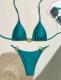 Lady Sexy Split Pure Color Bikini Swimsuit