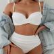 Steel Bracket High-grade Bikini Womens High Waist Beach Swimsuit