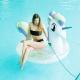 Air permeated bright princess Pegasus swimming ring