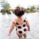 Girls Dotted One-Piece Swimsuit