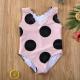 Girls Dotted One-Piece Swimsuit