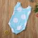 Girls Dotted One-Piece Swimsuit