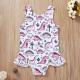 Childrens leopard print swimsuit