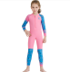 Childrens quick-drying diving suit girls boys conjoined long-sleeved snorkeling suit swimwear size childrens swimwear sunscreen swimsuit