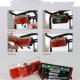 Red Bicycle Rear Light Use 2pcs AAA Batteries Bike Rear Rack Carrier Light Lamp With Bike Reflector Cycling Bike Lights