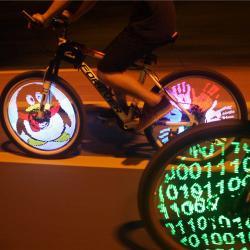 Lumieres Programmables Pour Velo Electrique 128, Bricolage, Rayons De Roues, Lampe Pour Pneus, Affichage Dimage Pour Le Cyclisme De Nuit