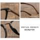 Large Frame Wood Grain Glasses Frame