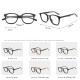 Large Frame Wood Grain Glasses Frame