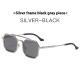 Steampunk Double Beam Sunglasses European And American Mens Metal Polygon Large Frame
