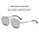 Steampunk Double Beam Sunglasses European And American Mens Metal Polygon Large Frame