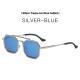 Steampunk Double Beam Sunglasses European And American Mens Metal Polygon Large Frame