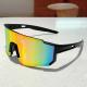 One-piece Large Frame Colorful Bicycle Riding Sun Glasses