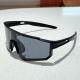 One-piece Large Frame Colorful Bicycle Riding Sun Glasses