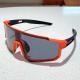 One-piece Large Frame Colorful Bicycle Riding Sun Glasses