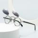 Sun Glasses Round Beige Frame