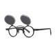 Sun Glasses Round Beige Frame