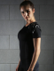 Compression sports tights short-sleeved womens stretch yoga clothes running quick-drying T-shirt training fitness clothing female slim suit