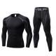 Mens Fitness Running Compression Training Suit Tights Long-sleeved Shirt Pants Leggings Sports Suit Fitness Sportswear