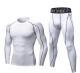 Mens Fitness Running Compression Training Suit Tights Long-sleeved Shirt Pants Leggings Sports Suit Fitness Sportswear