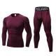 Mens Fitness Running Compression Training Suit Tights Long-sleeved Shirt Pants Leggings Sports Suit Fitness Sportswear
