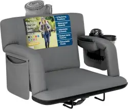 Alpcour Premium Reclining Stadium Seat For Bleachers With Back Support