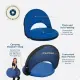 Alpcour Reclining Stadium Seat - Waterproof, 6-Position Comfort For Outdoor Use