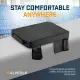 Alpcour Portable Heated Extra Thick Stadium Seat Cushion - 21x 15 Inch Bleacher Cushion With Side Pocket