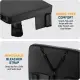 Alpcour Portable Heated Extra Thick Stadium Seat Cushion - 21x 15 Inch Bleacher Cushion With Side Pocket