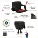 Alpcour Heated Reclining Stadium Seat For Bleachers With Back Support