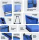 Alpcour Folding Reclining Stadium Seat With Back Support For Bleachers