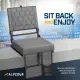 Alpcour Folding Reclining Stadium Seat With Back Support For Bleachers