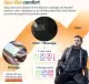 Alpcour Heated Massage Reclining Stadium Seat For Bleachers With Back Support