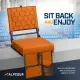 Alpcour Folding Reclining Stadium Seat With Back Support For Bleachers
