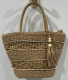 Hollowed-out fashion shoulder bag-Beige-Paper-40 * 11 *25cm-1 piece - Option1